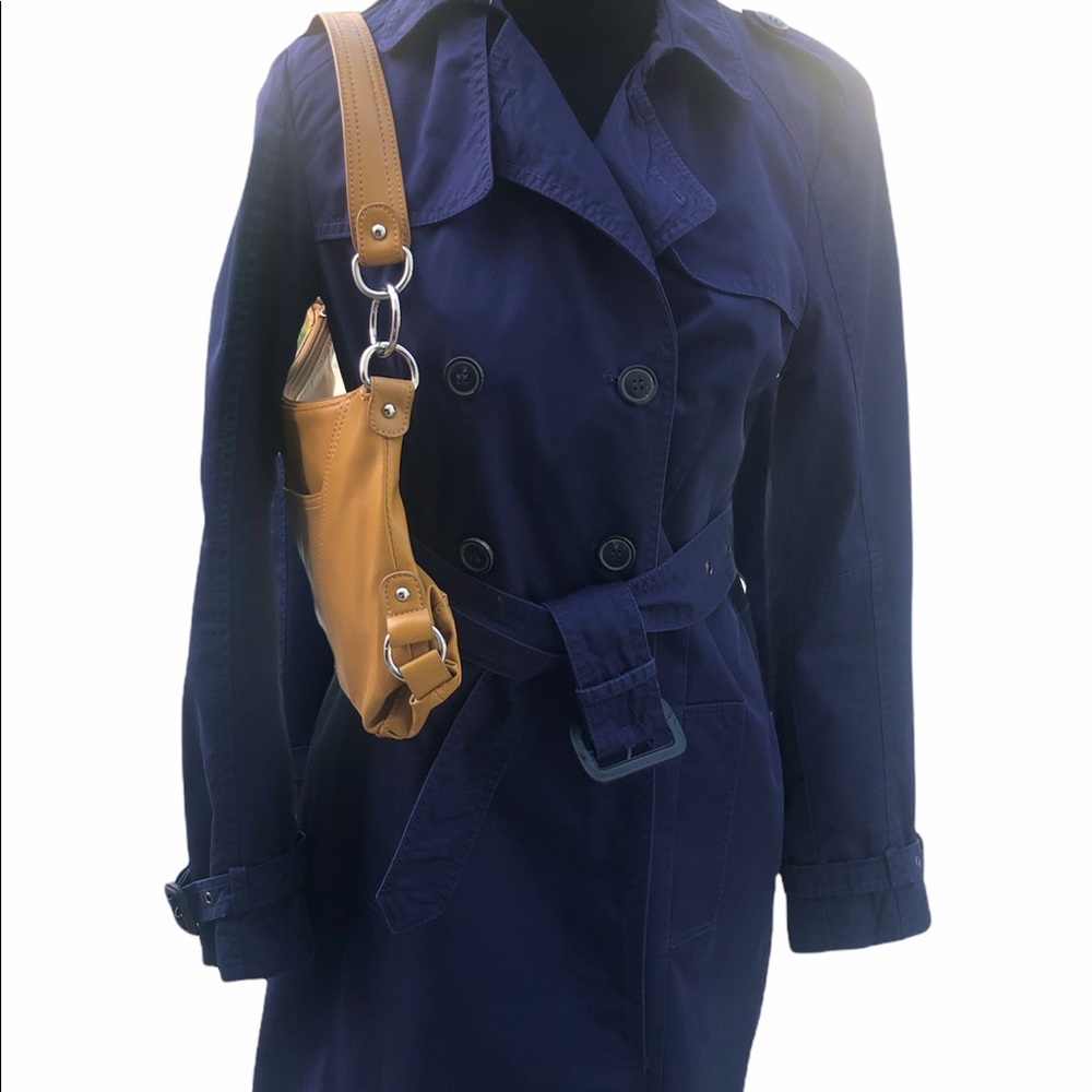 ZARA blue basic trench coat